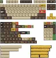 Amazon.com: KeyTok KDA Profile Happy Ape Dye Sub Keycap Set